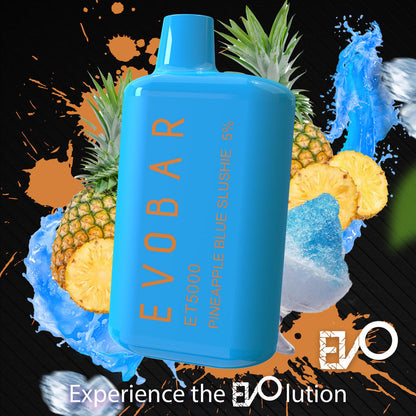 EVOBAR pineapple blue slushie 10 pack