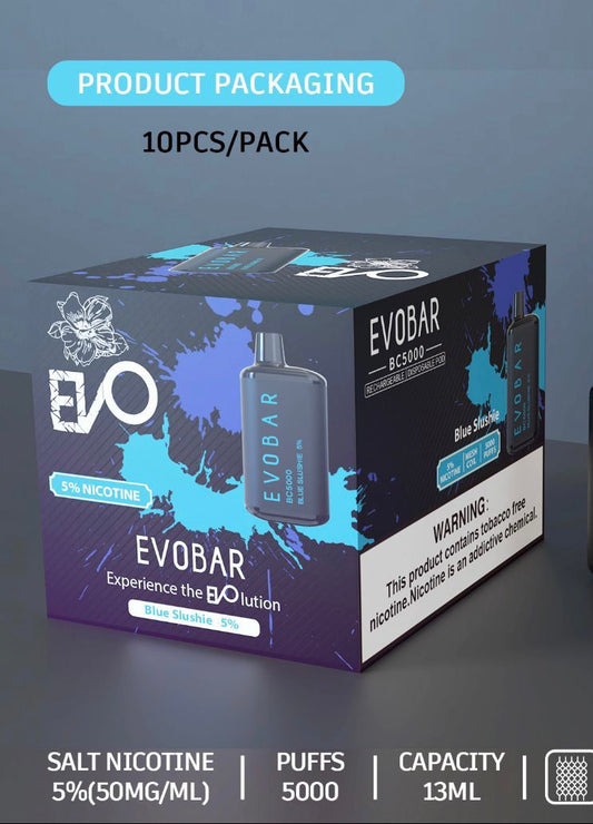 EVOBAR blue slushie 10 pack