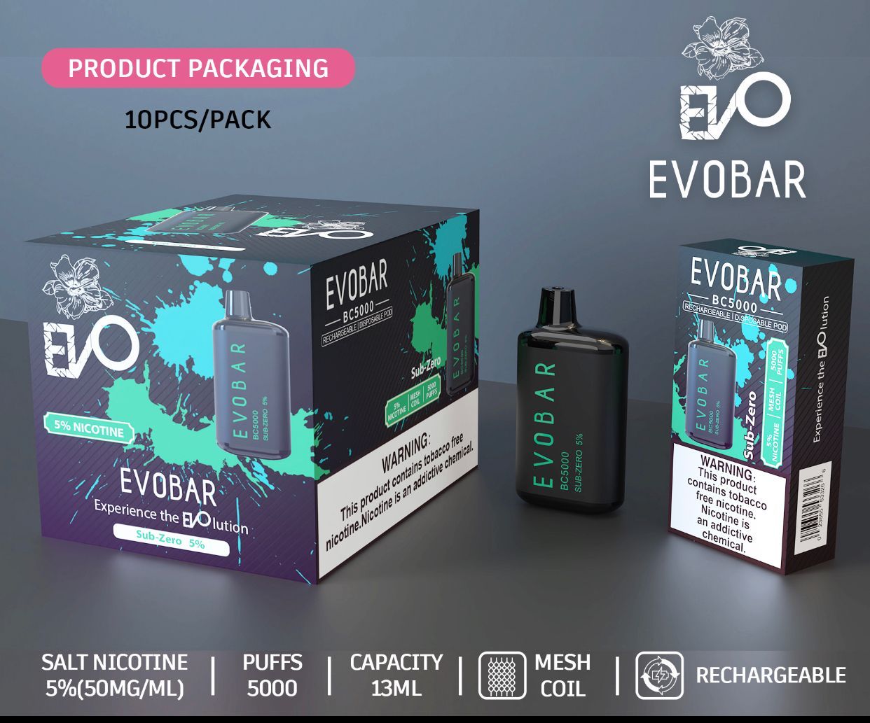 EVOBAR sub-zero 10 pack