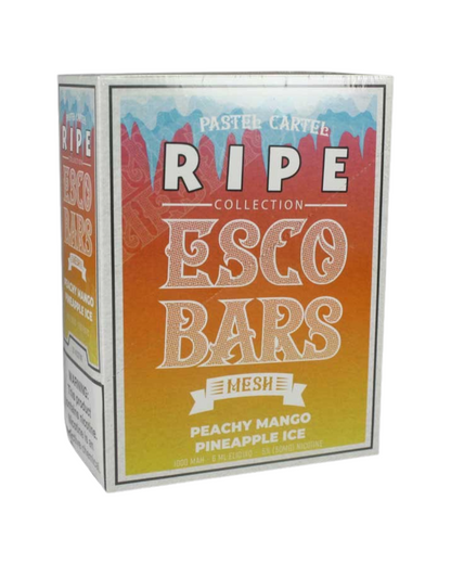 Esco bars peachy mango pineapple full box 10 count