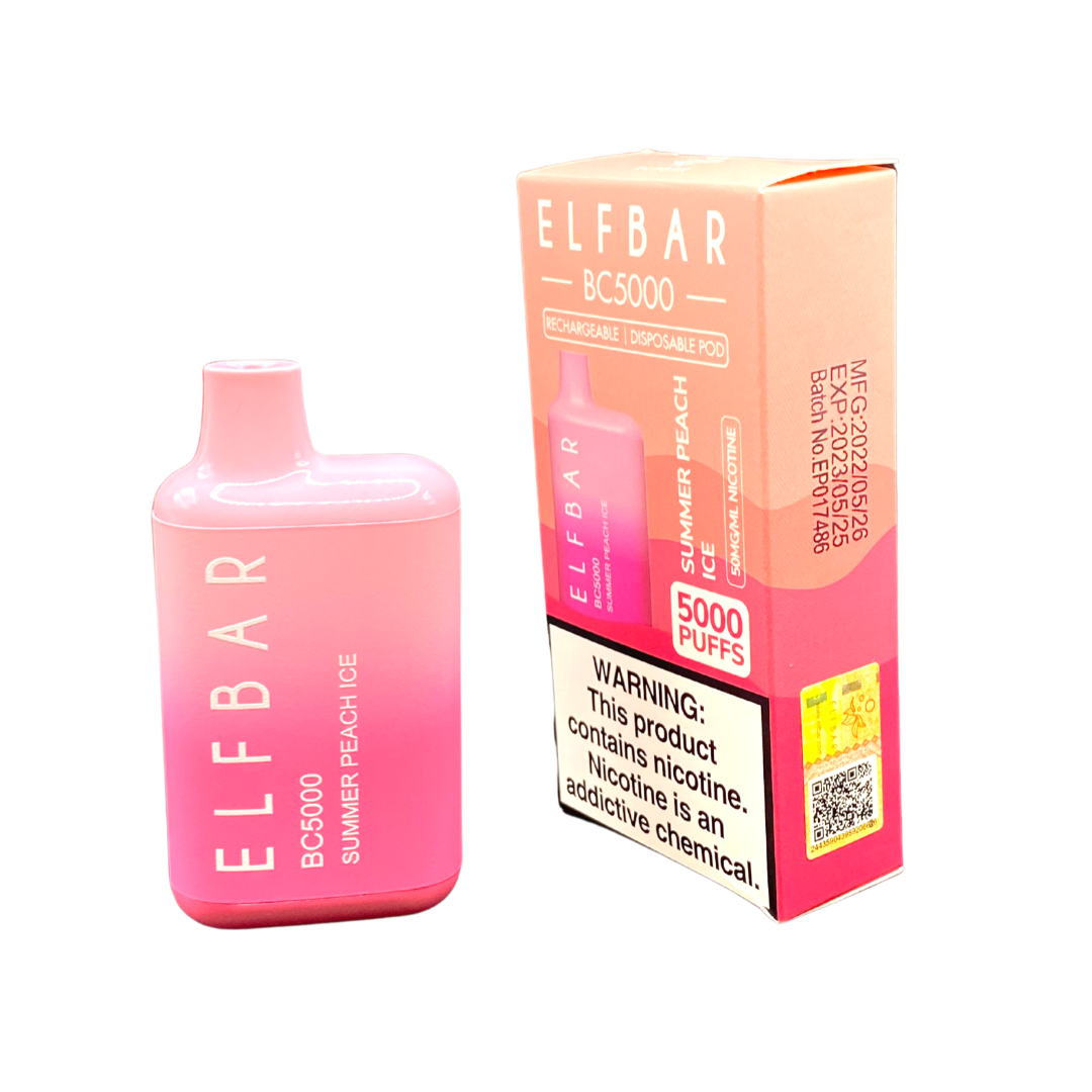 Elfbar summer peach ice – RickinmortyBars