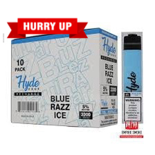 Hyde blue razz ice 10 pack